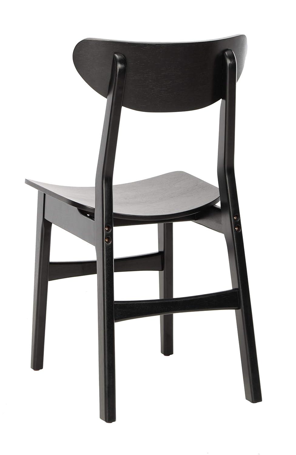 Lucca Retro Dining Chair (Set of 2) - DCH1001 - Black - Safavieh