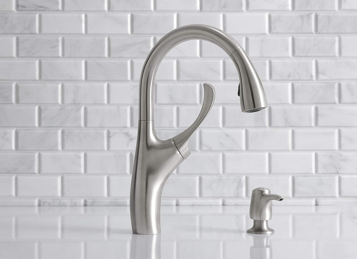 Kohler One Handle Stainless Steel Pull-Down Kitchen Faucet Model No. R72511-SD-VS