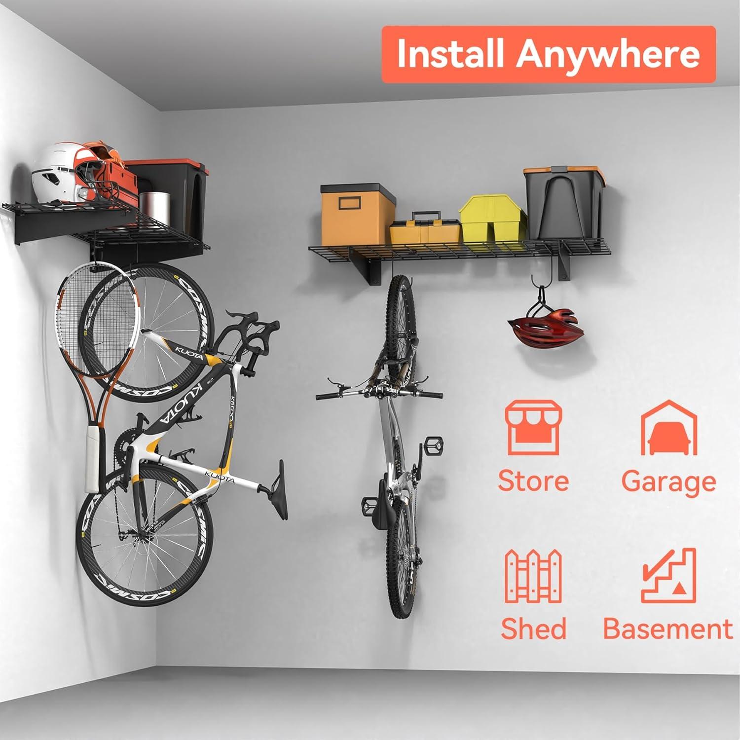 Hyloft HyLoft Steel Wall Garage Storage Shelves, Pack of 2-Shelves (Set of 2)