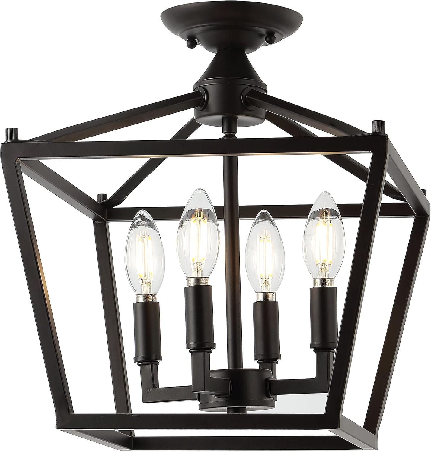 Modern Farmhouse 12" LED Flush Mount in Oil Rubbed Bronze