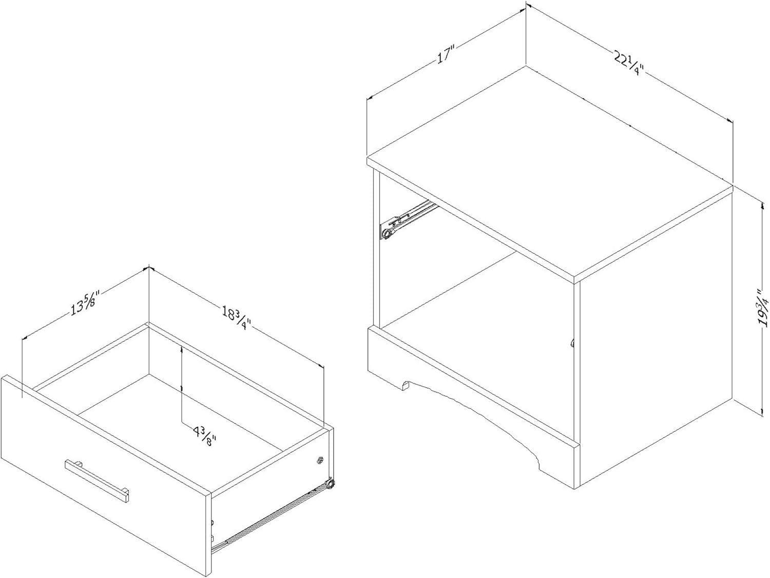 Gramercy 1 - Drawer Nightstand