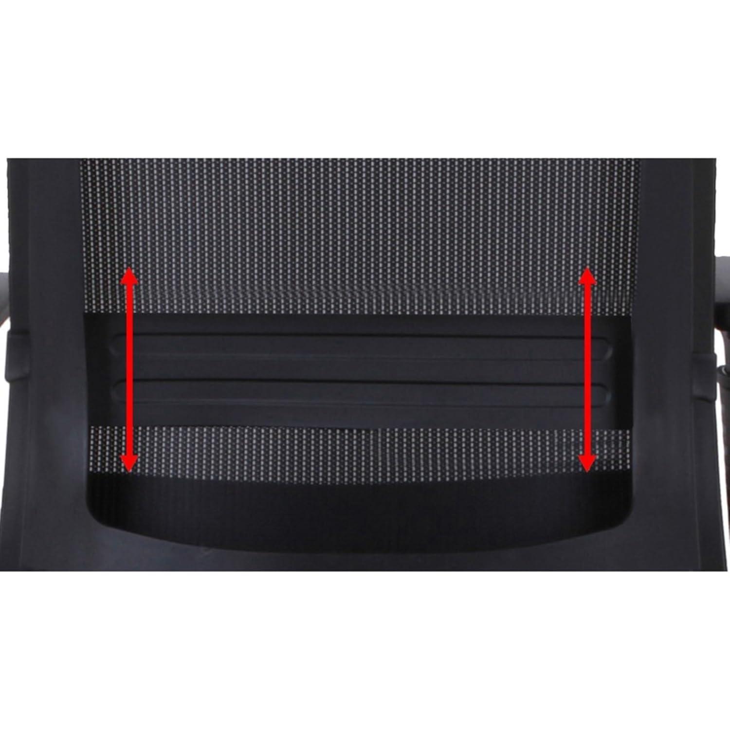 Lorell LLR42175 High-back Mesh Executive Chair, Black