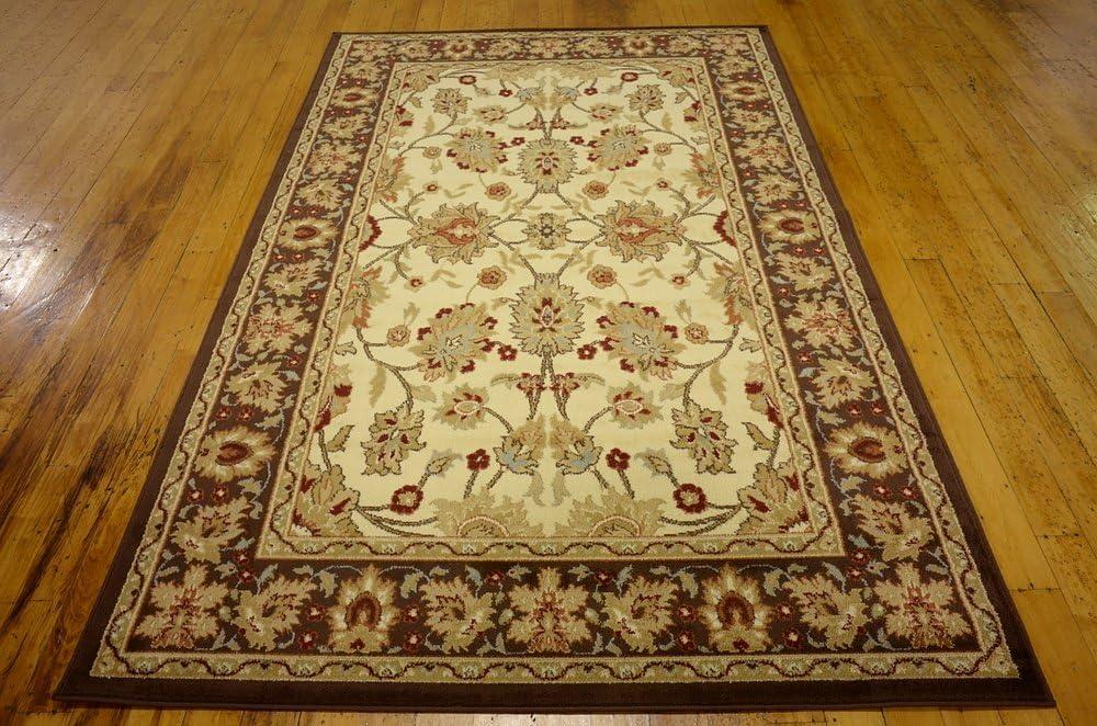 Unique Loom Springfield Voyage Rug , 5' 3" x 8' 0" ,Cream