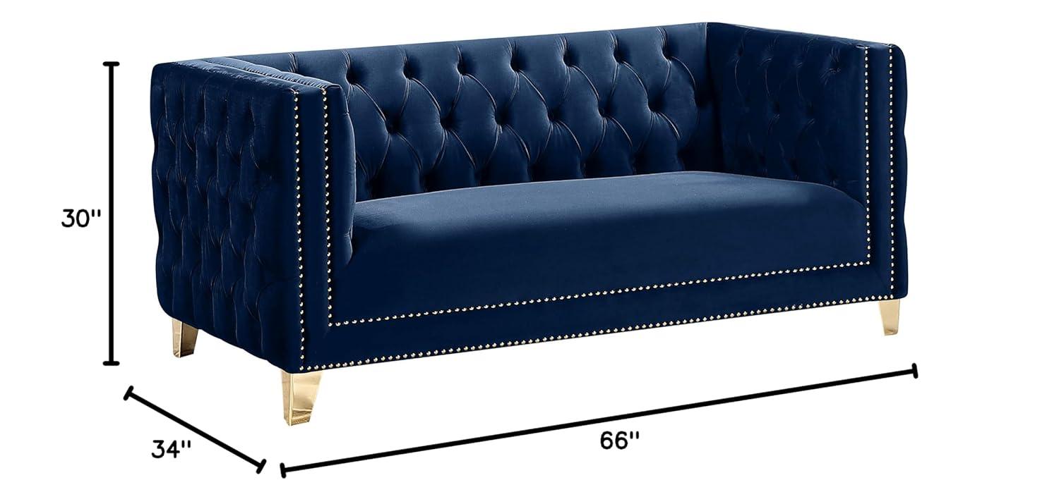 Sickels 66'' Velvet Loveseat