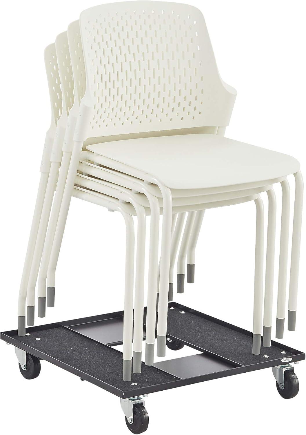 Next Stack Chairs(4) in White - 19.75"L x 19.75"W x 33"H