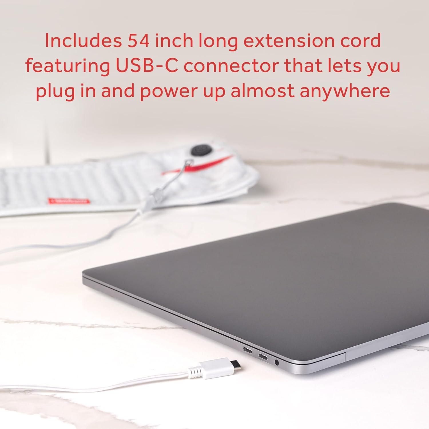 Sunbeam GoHeat USB-Powered Heating Pad, Color Gray