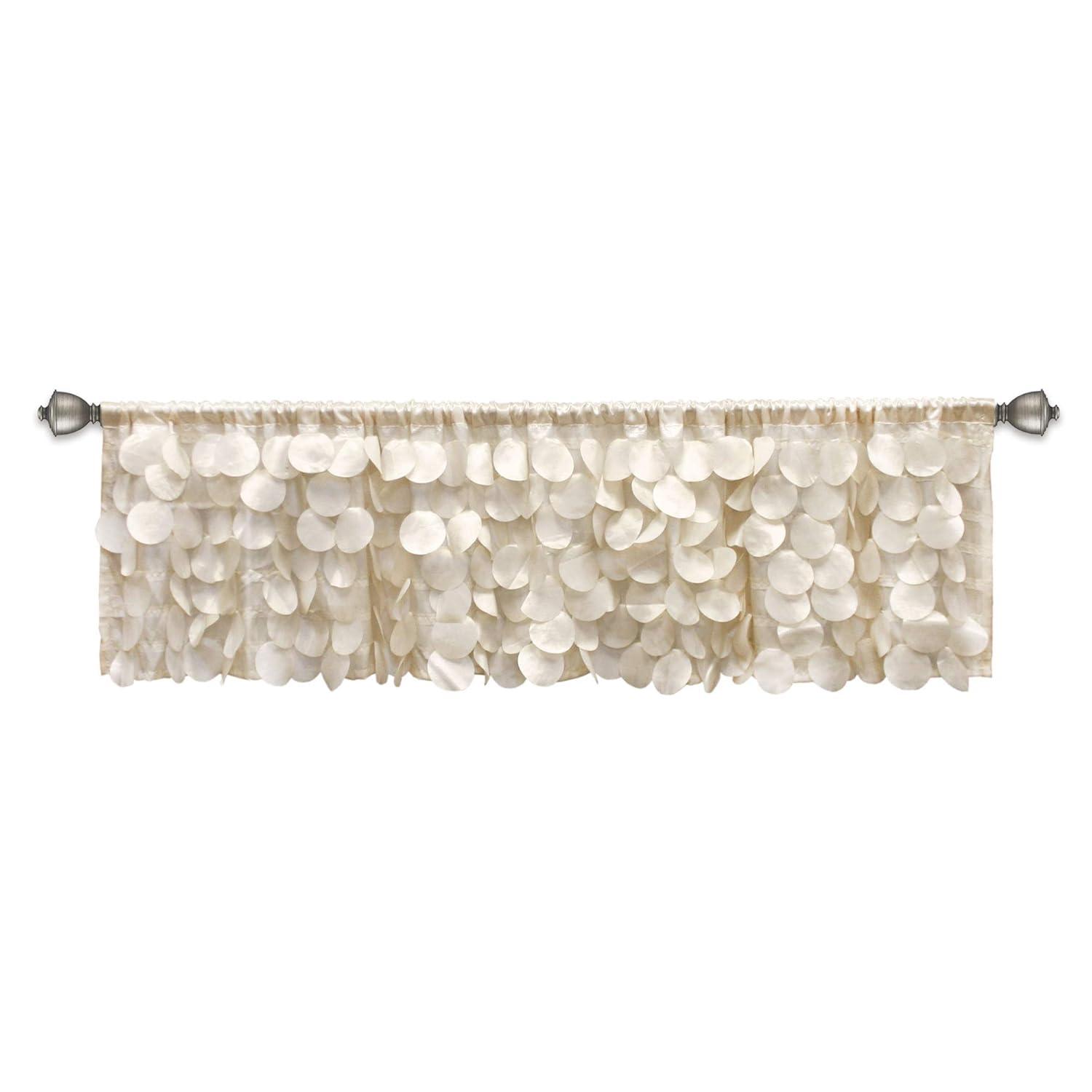 Lush Decor Gigi Scalloped Window Valance