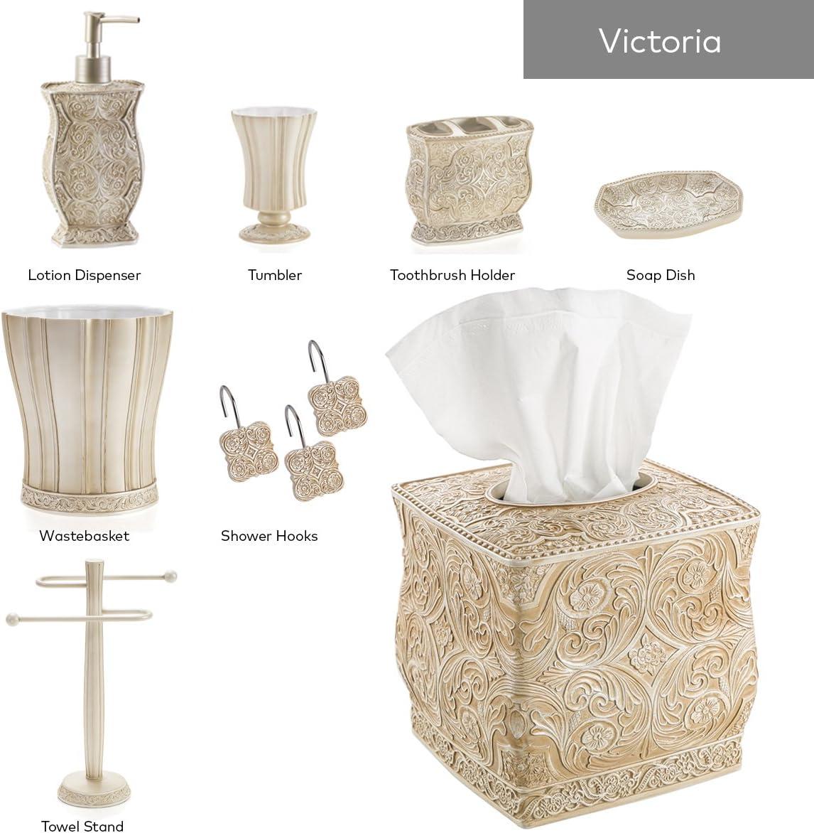 Creative Scents Beige Victoria Bathroom Accessories Set