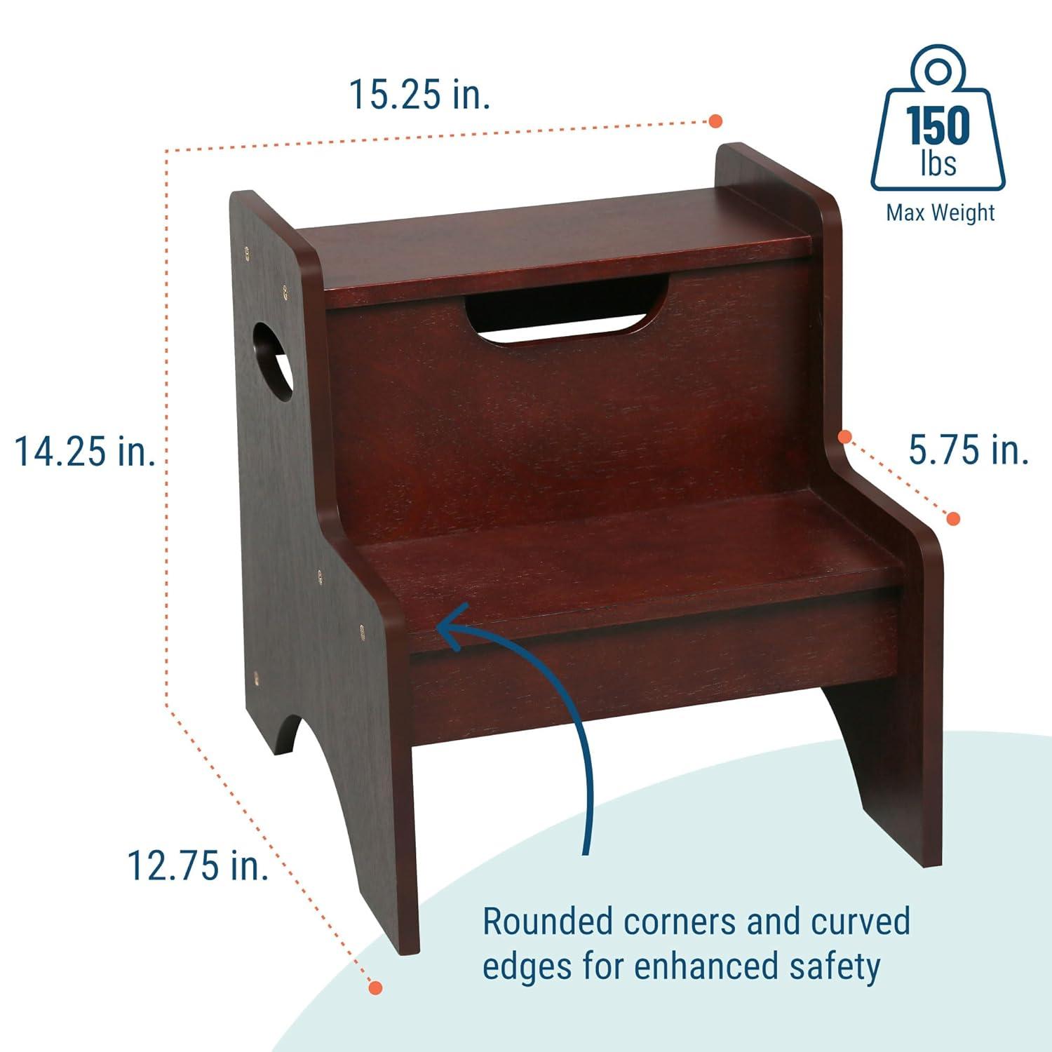 Classic Oak MDF 2-Step Stool