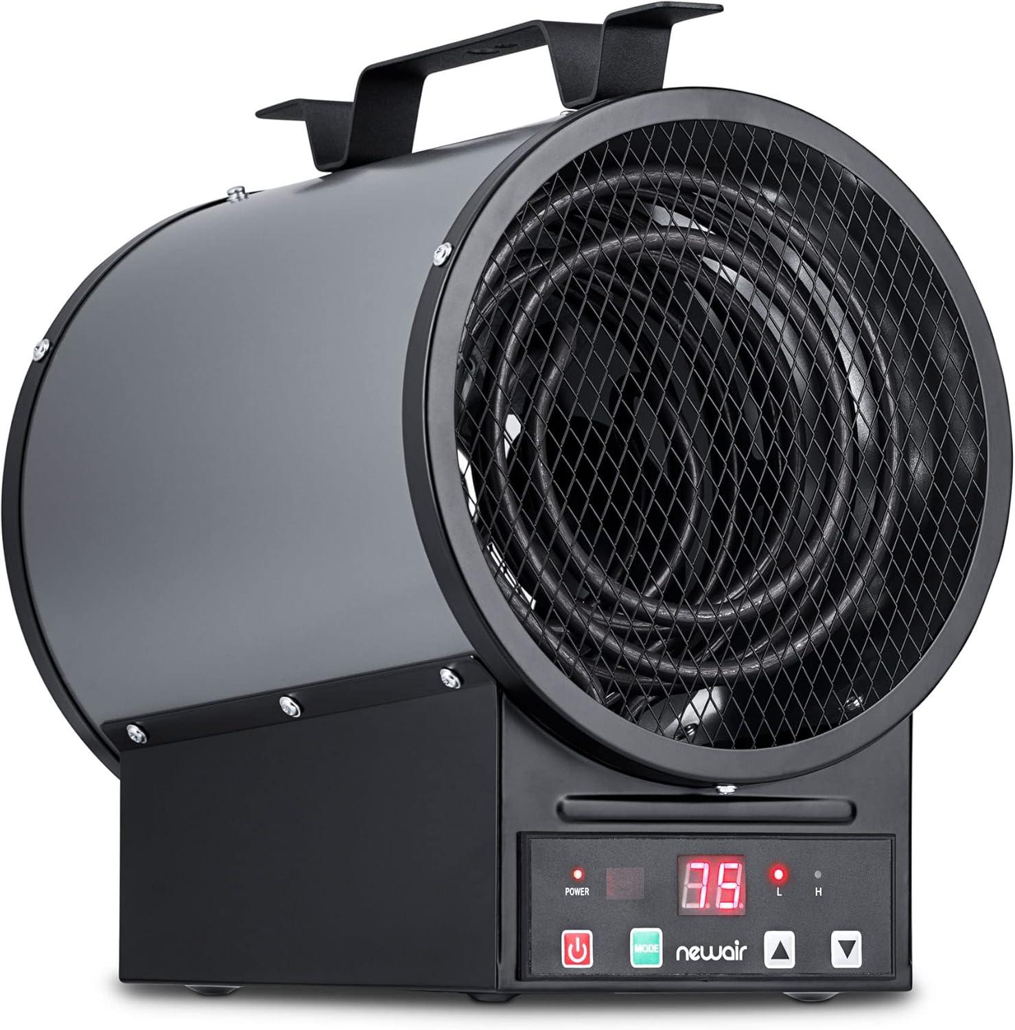 Newair 2-in-1 Freestanding or Ceiling/Wall Mounted Electric Garage Heater with Remote Control