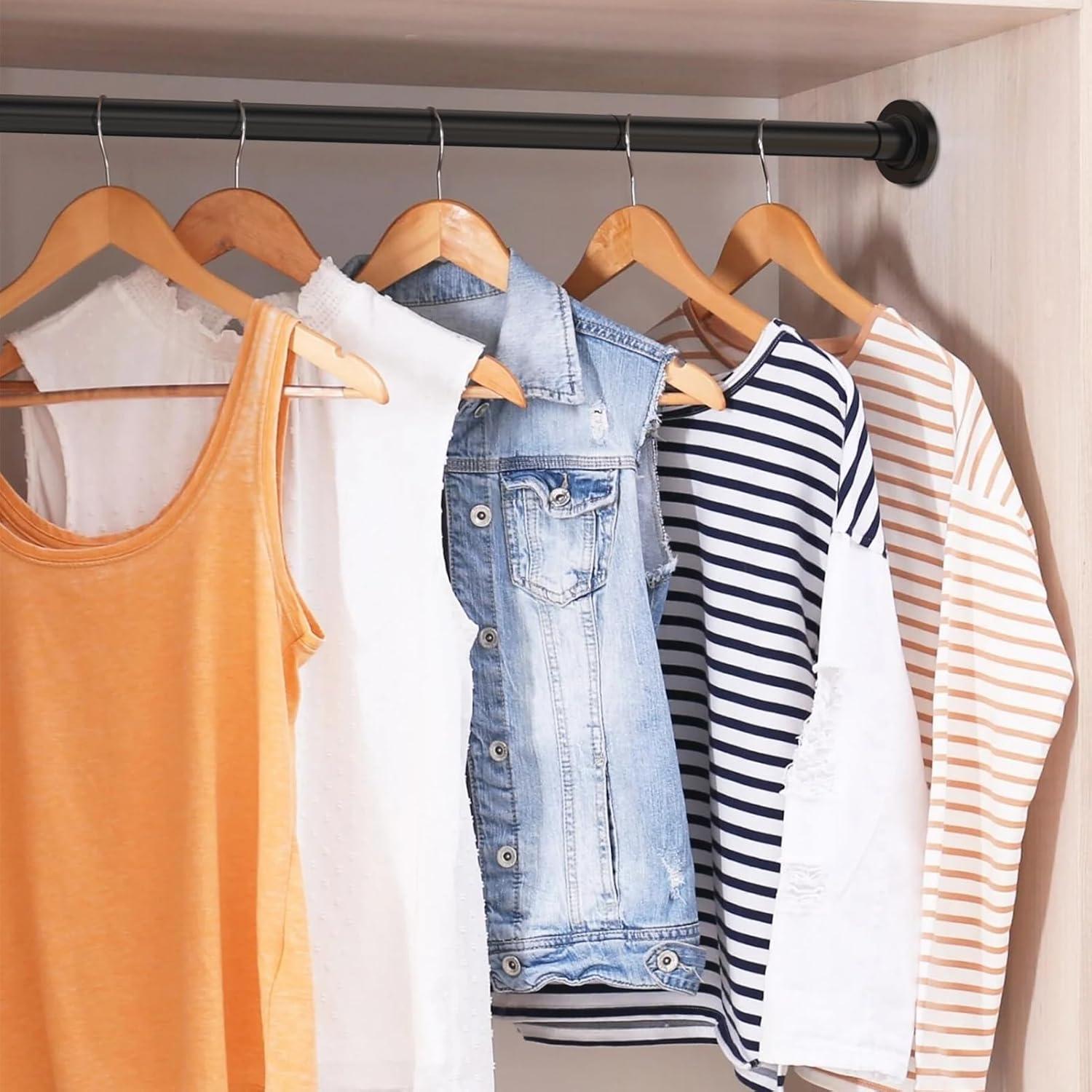 The Shower Curtain Rod, Adjustable 32-89 Inch Spring Tension Shower Rods.