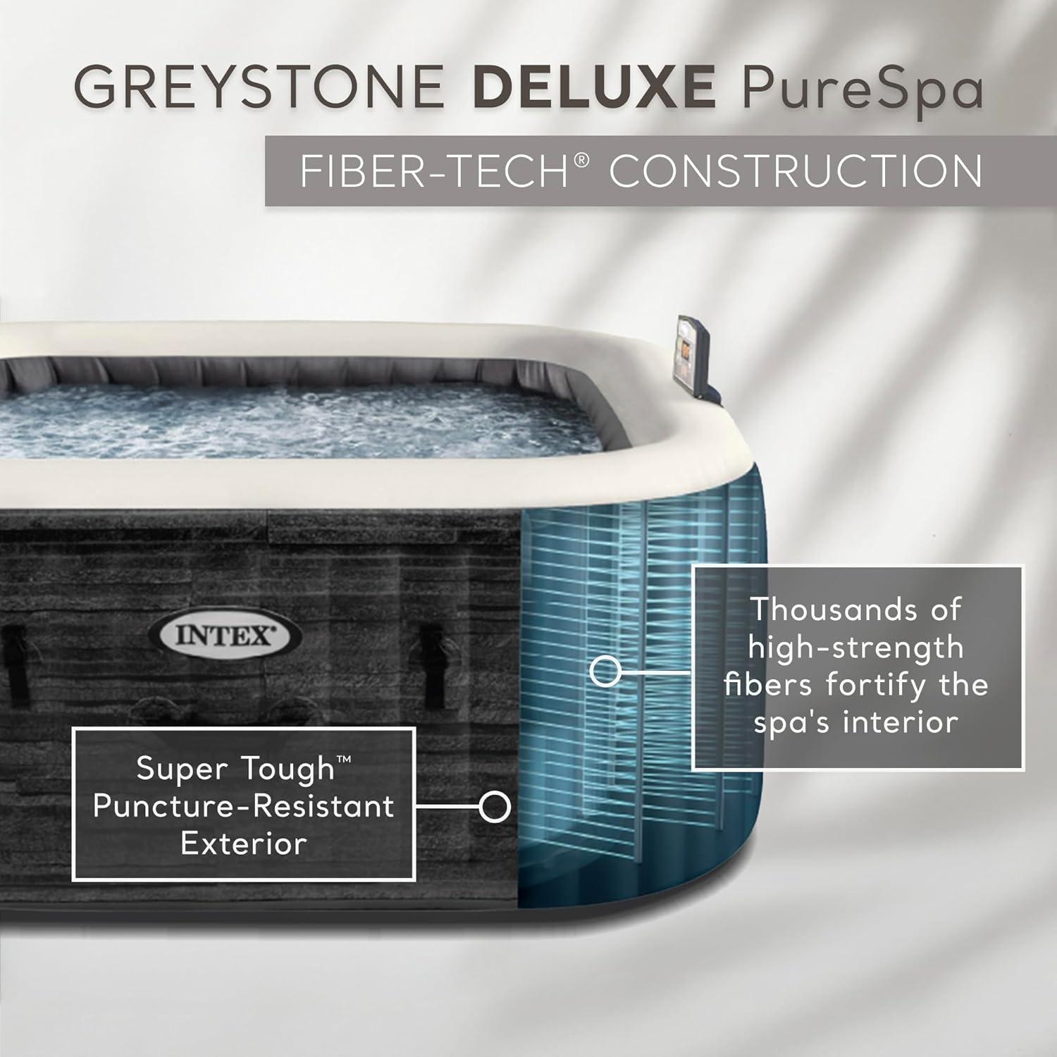 Intex Intex PureSpa Plus Inflatable Square Hot Tub w/ AirJets