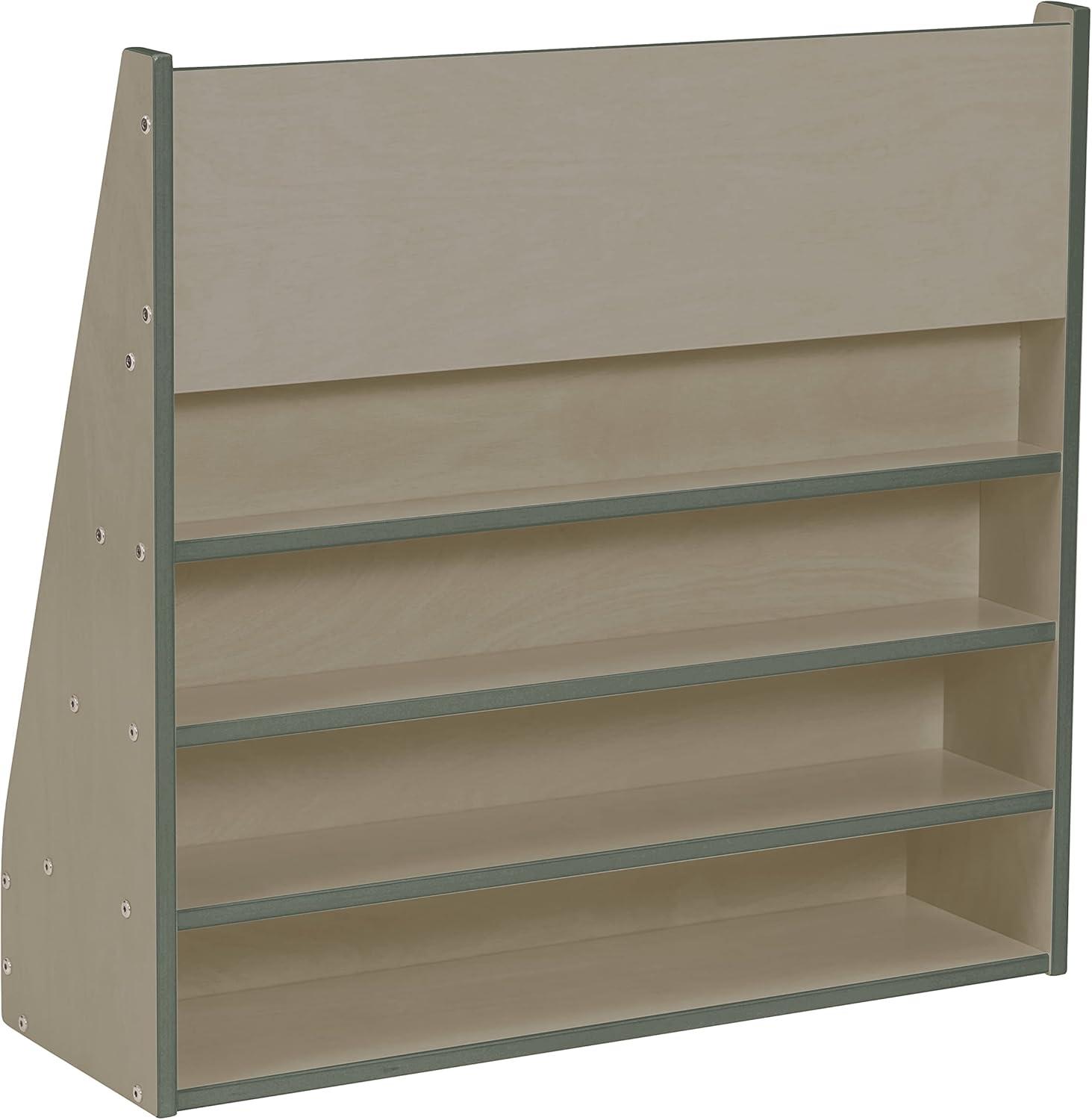 ECR4Kids Birch Streamline Book Display Stand, Kids Wooden Book Rack, Forward Facing Bookshelf