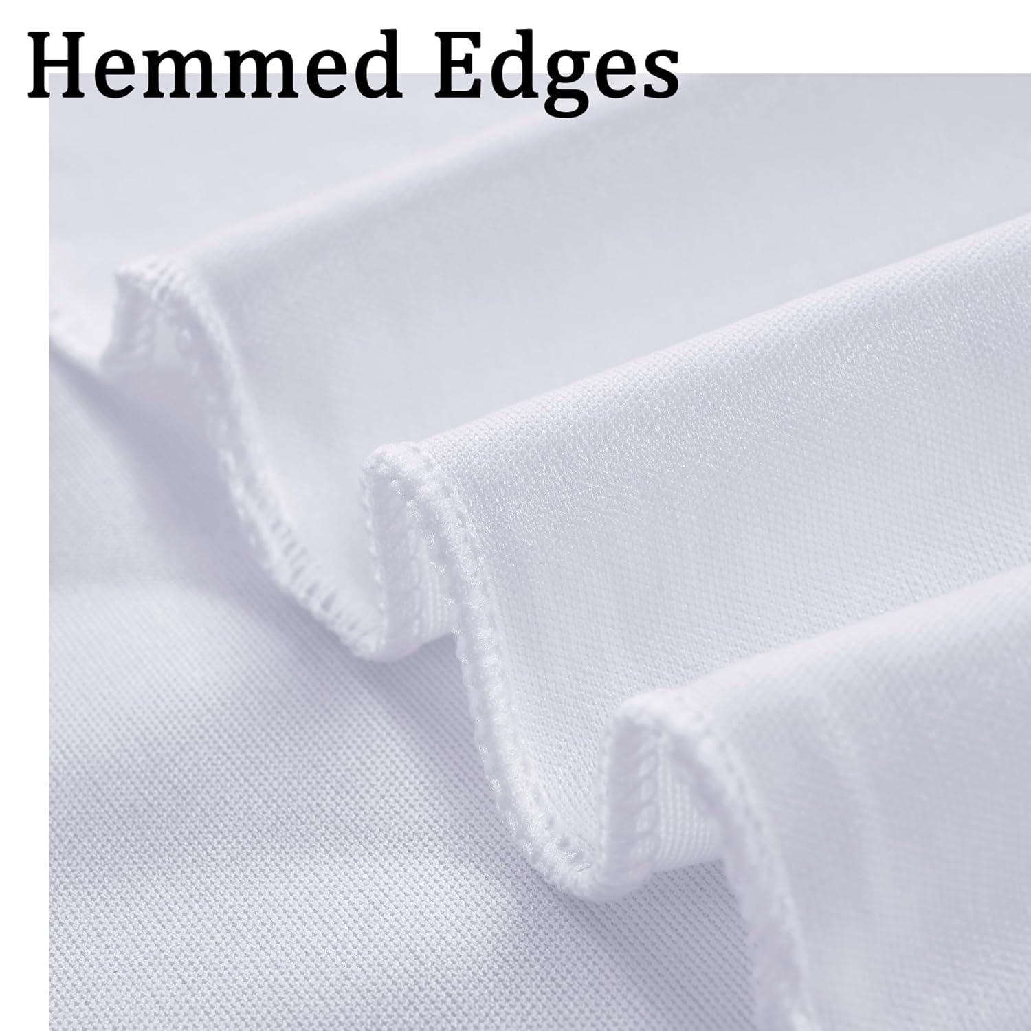 10x10ft White Backdrop Curtain for Parties Wrinkle Free Wedding Baby Curtain Backdrops for Birthday Party