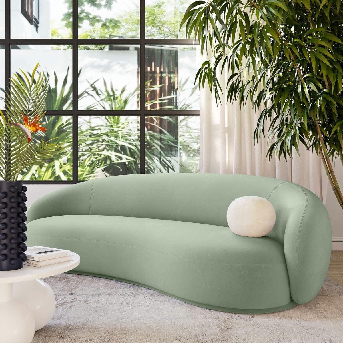 Kendall 90'' Velvet Upholstered Sofa