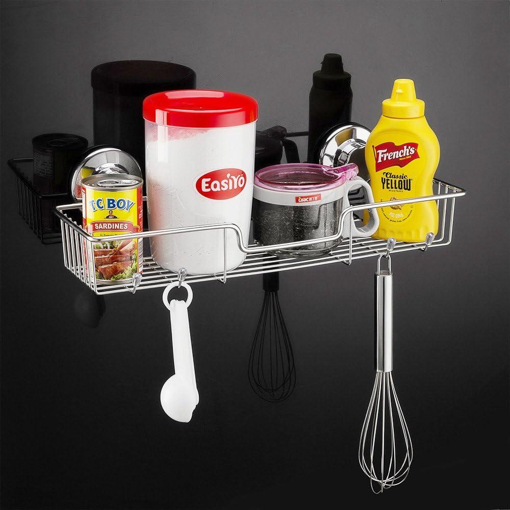 Stainless Steel Suction Mount Shower Caddy Set