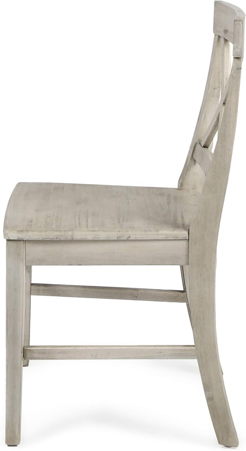 Kaniz Farmhouse Acacia Wood Dining Chairs
