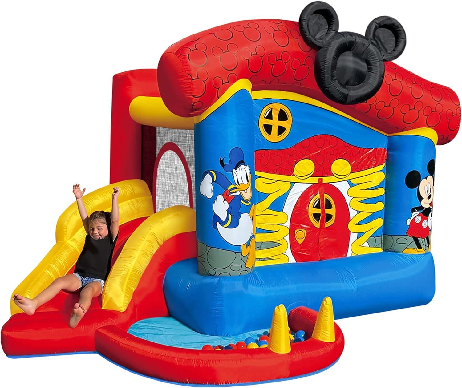 Mickey Mouse Bounce House with Slide and Ball Pit