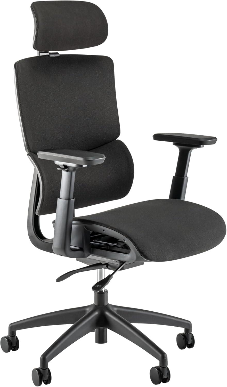 Bush Business Furniture Bush Business Furniture High Back Ergonomic Office Chair With Lumbar Support In Black Fabric, Adjustable Seating For Home And Professional Workspace