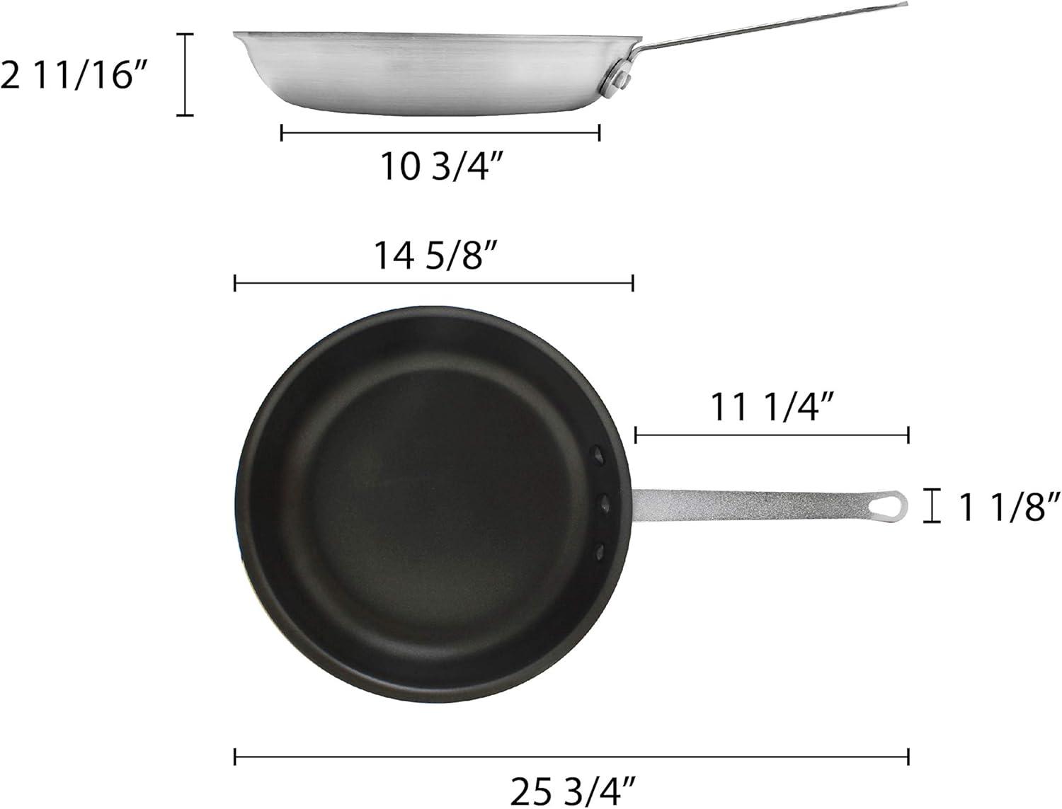 14-Inch Black Non-Stick Aluminum Fry Pan