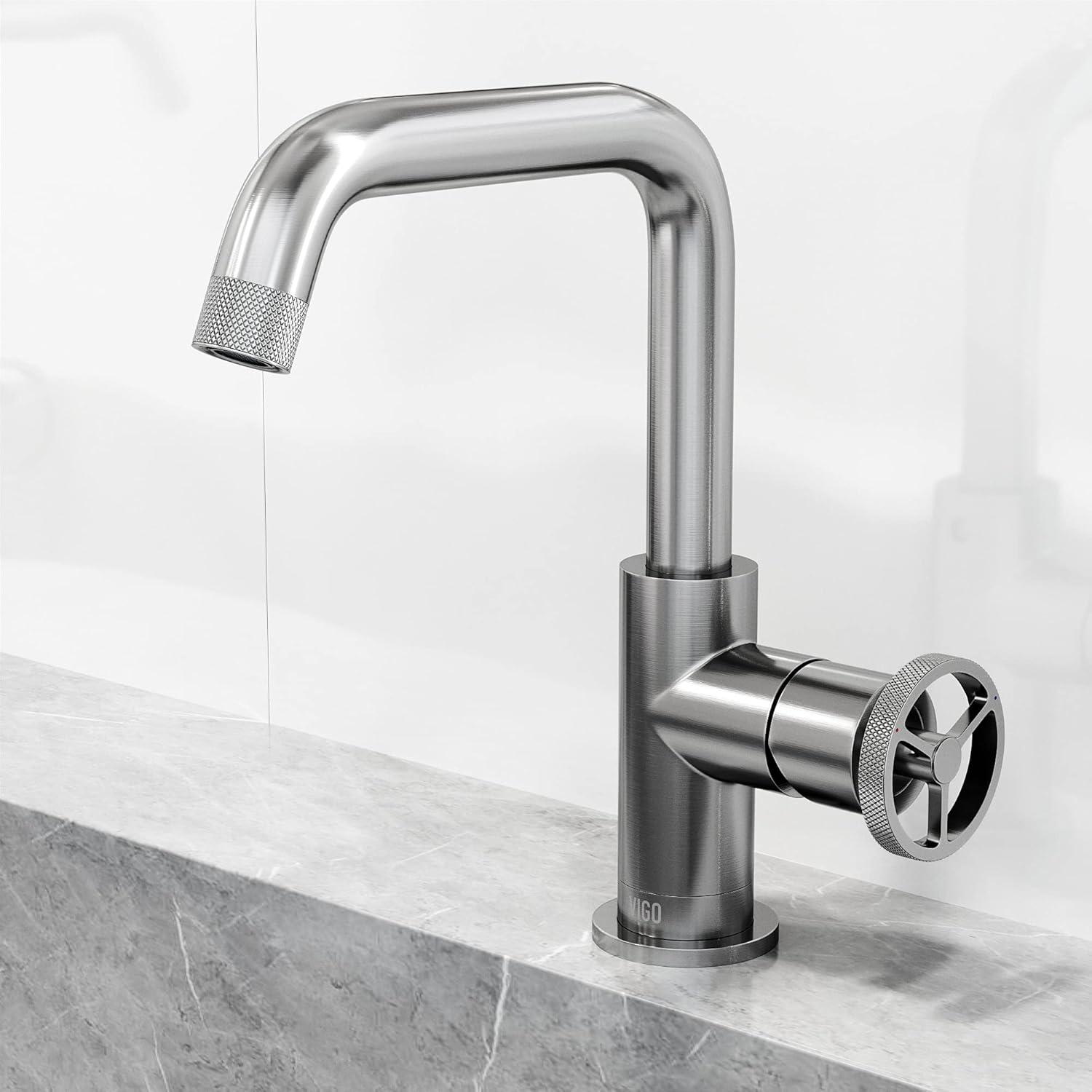 Cass 9" H Single Handle Single Hole Bathroom Faucet