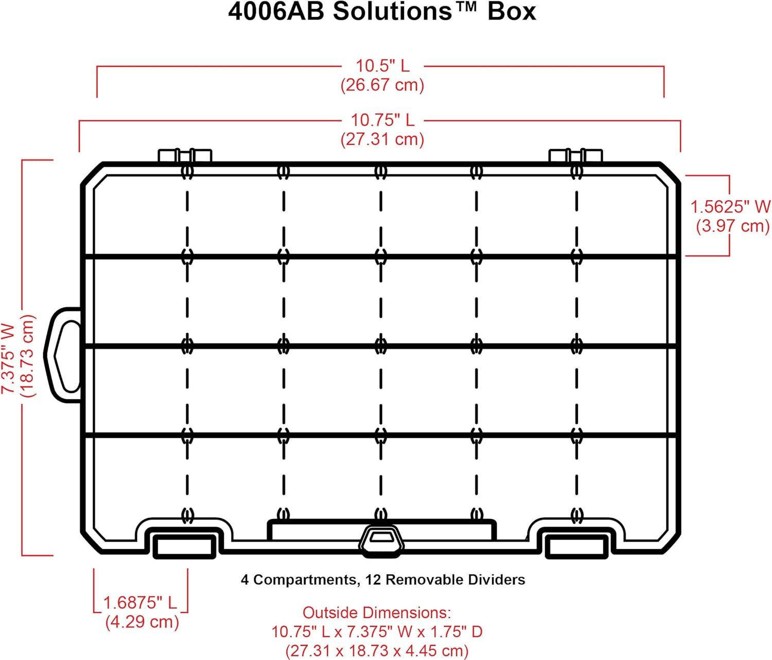 Clear Plastic Portable Craft Organizer with Dividers