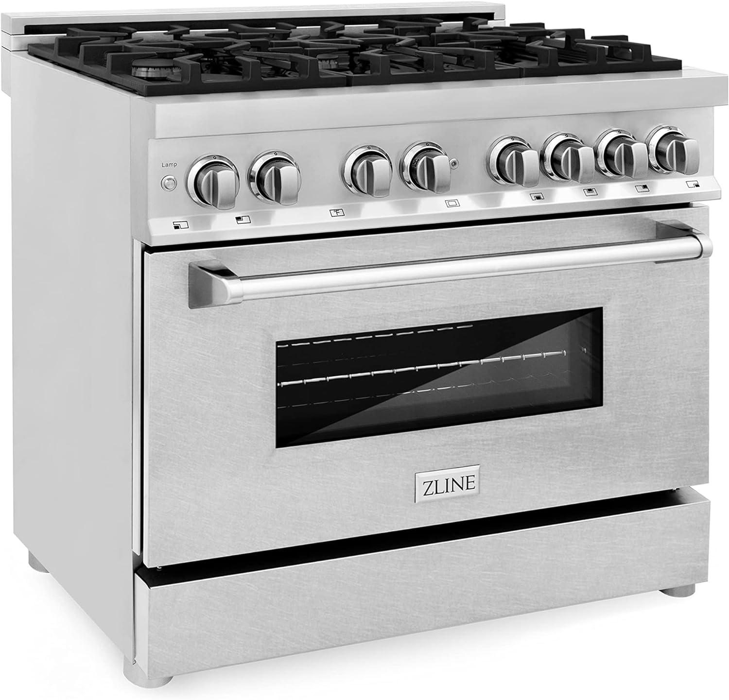 ZLINE 36" Legacy Dual Fuel Range w/ 6 Burner Cooktop & Electric Oven