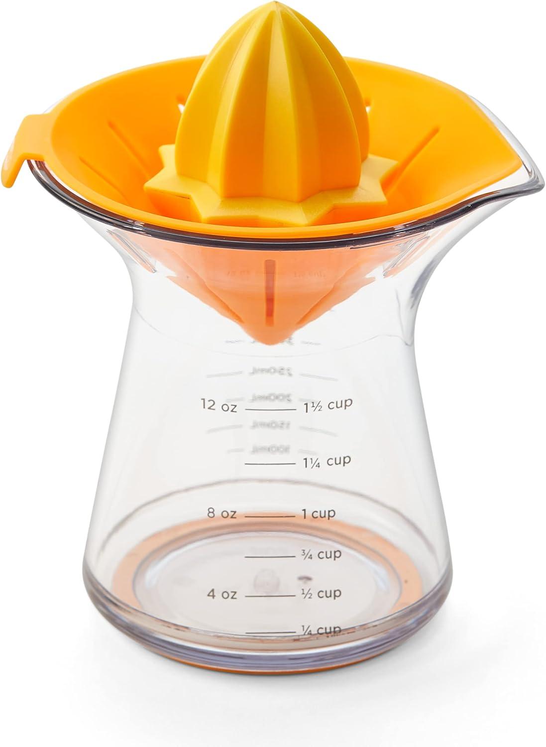 Manual Orange and Lemon Citrus Juicer with Glass Carafe