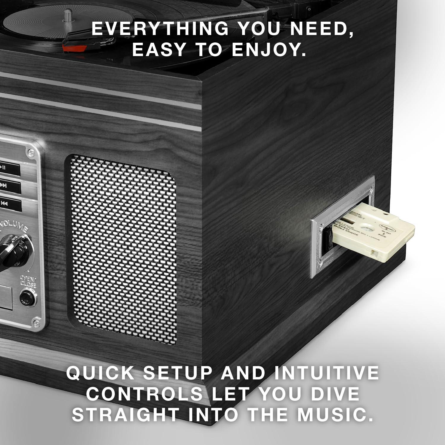 Victrola Quincy Wood Bluetooth Record Player