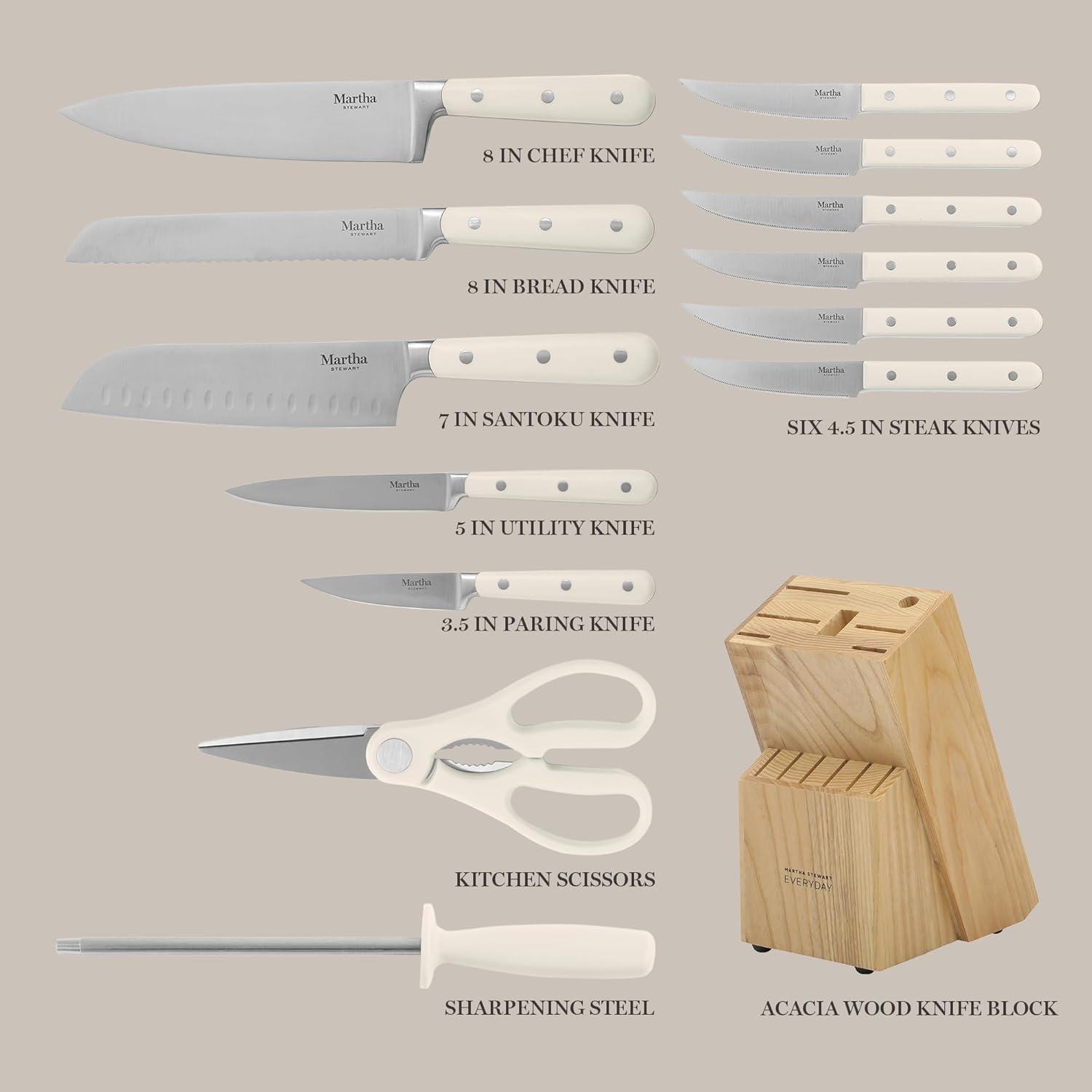 Martha Stewart 14 Piece Knife Block Set & Reviews | Wayfair
