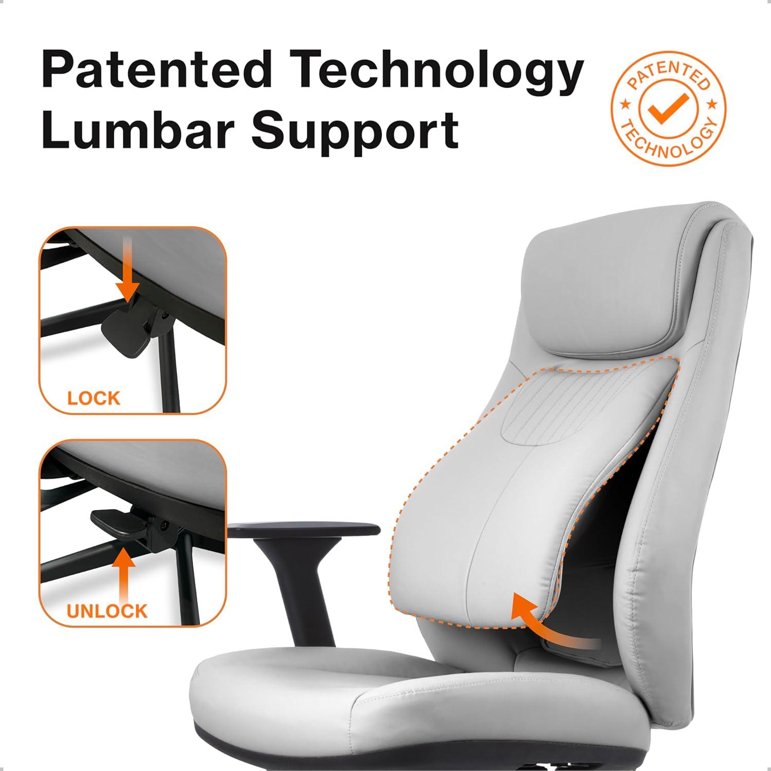 Posturelift Ergonomic Office Chair, Pebble Grey