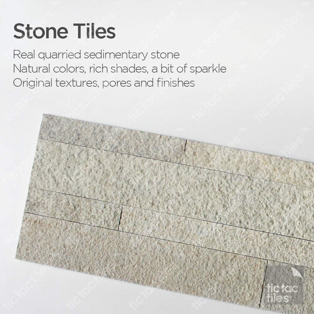 5.9'' W x 23.6'' L Natural Stone Peel and Stick Mosaic Tile