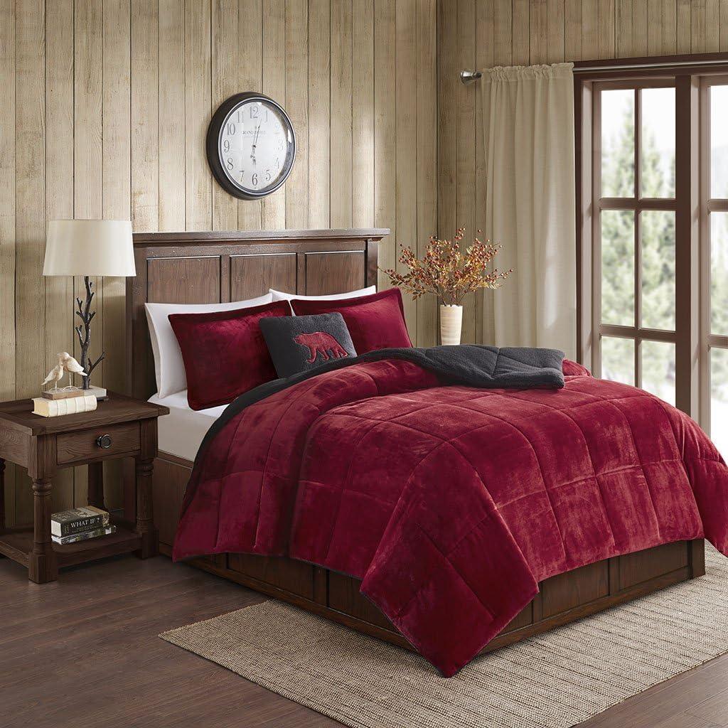 Woolrich Alton Plush to Sherpa Down Alternative Comforter Set