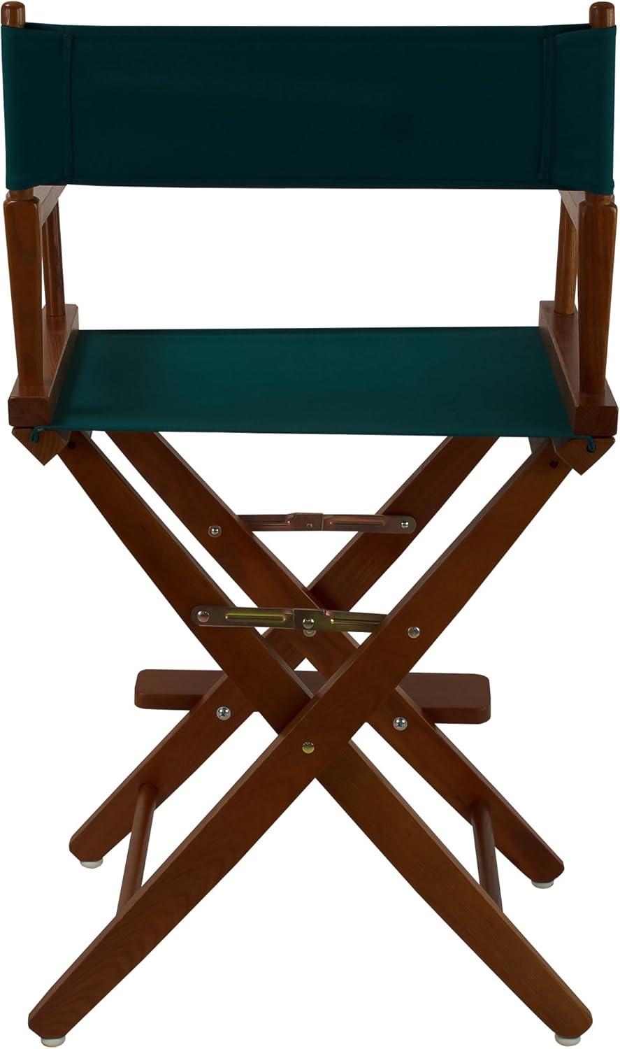 206-24-032-32 24 in. Extra-Wide Premium Directors Chair, Oak Frame with Hunter Green Color Cover