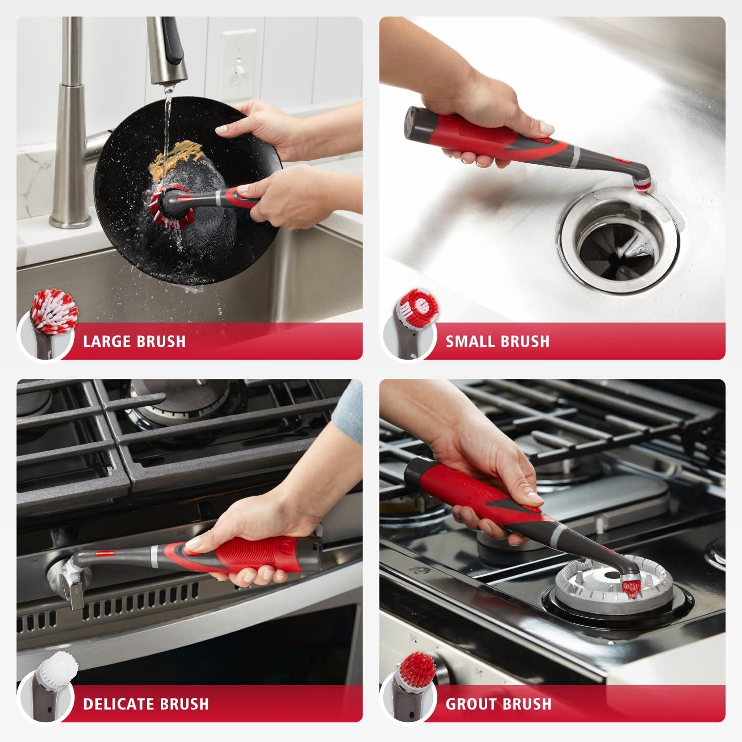 Rubbermaid Power Scrubber - 18pc