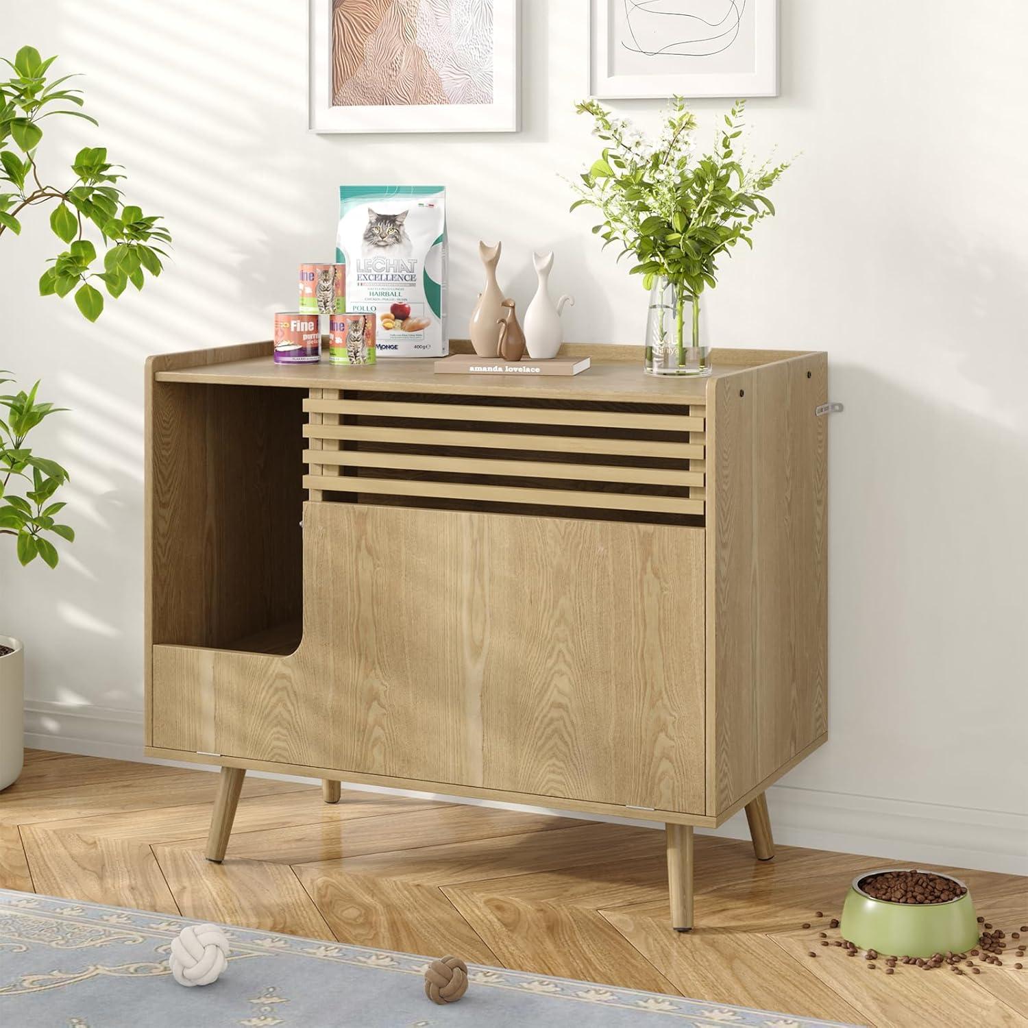 Archie & Oscar™ Cat Litter Box Enclosure With Cat Scratch Pad