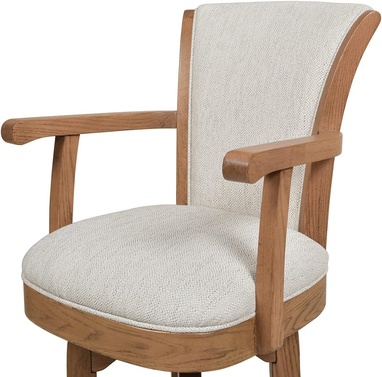 Williams 27 Swivel Counter Height Bar Stool White Pepper