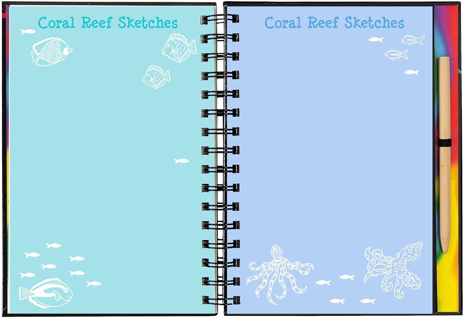 Scratch and Sketch Trace-Along Scratch & Sketch Coral Reefs, (Hardcover)
