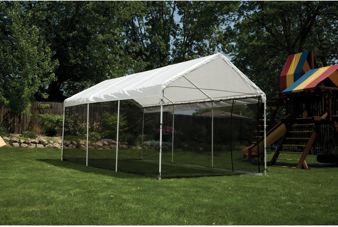 ShelterLogic MaxAP ShelterLogic Black Fabric Screen for Canopy