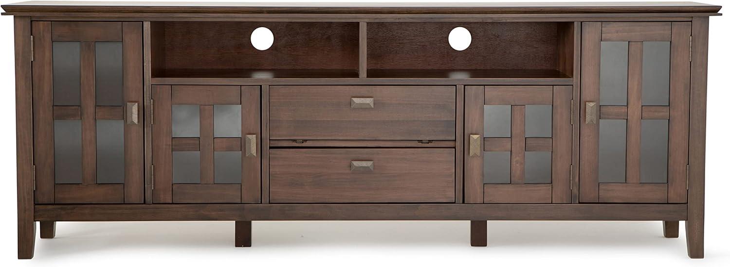 Simpli Home Artisan SOLID WOOD 72 inch TV Media Stand