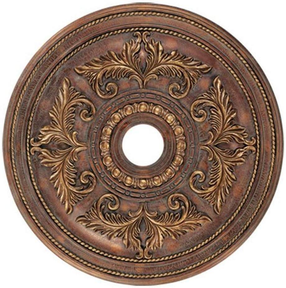 Crackled Greek Bronze 30.5" Acanthus Ceiling Medallion