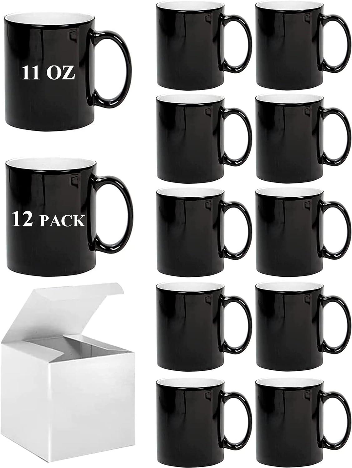 Color Changing Coffee Mugs Sublimation Mugs Magic Mug Heat Sensitive Coffee Mugs Set of 12