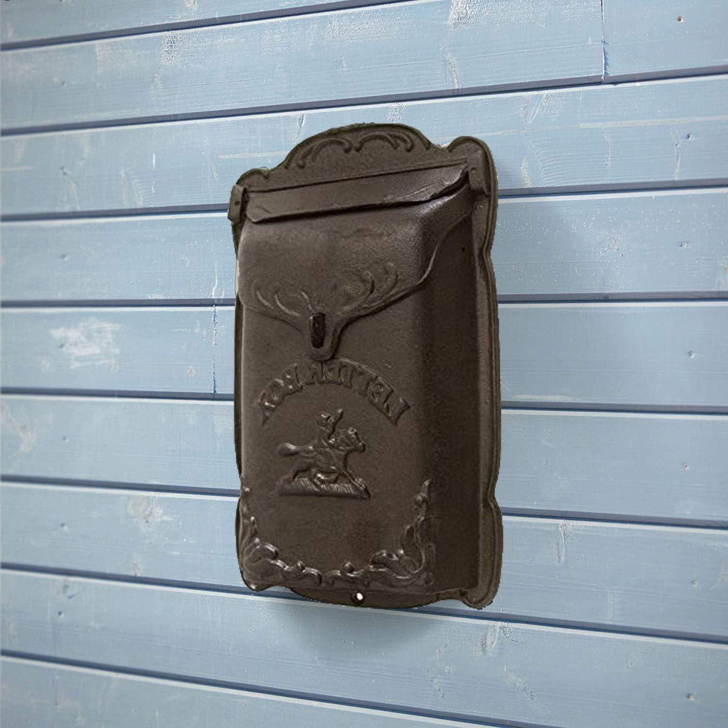 NACH Cara Cast Iron Wall Mounted Mailbox