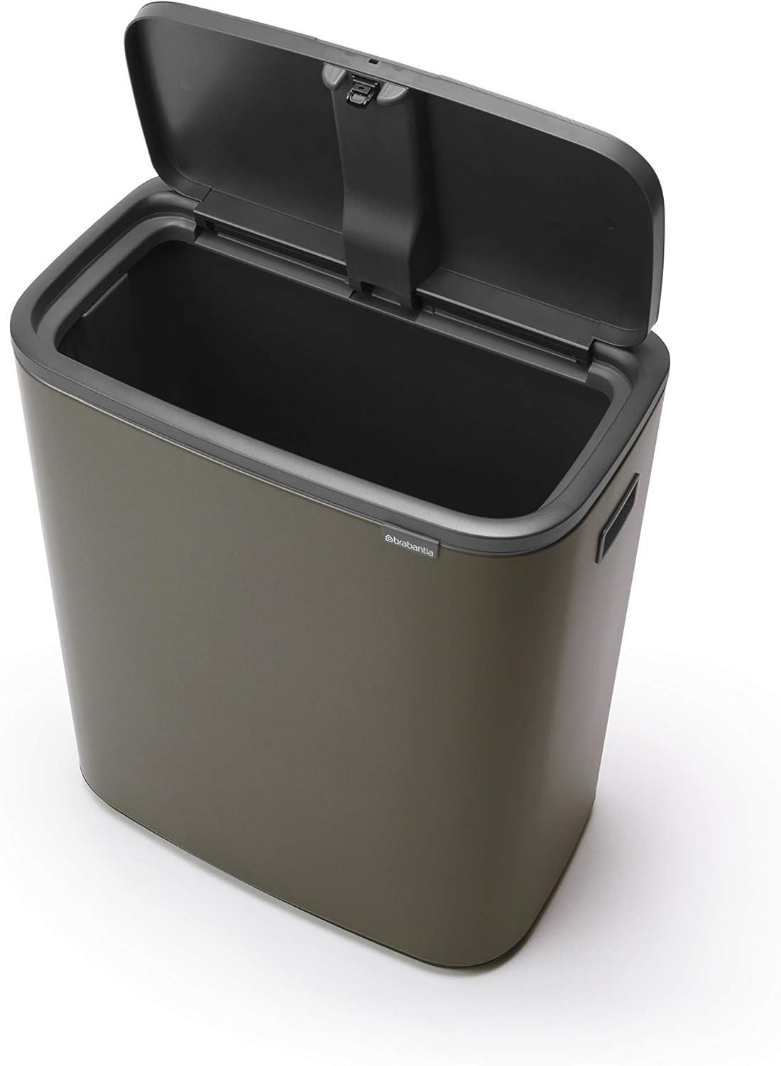Brabantia Bo Touch Top Trash Can, 16 Gallon