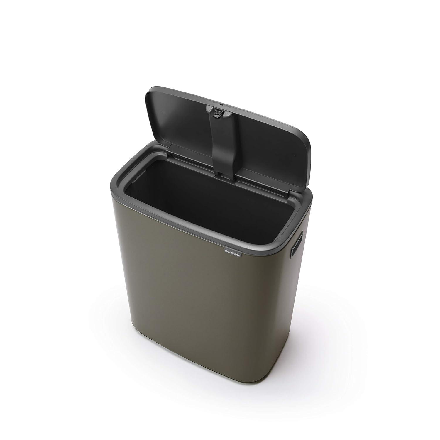 Brabantia Bo Touch Top Trash Can, 16 Gallon