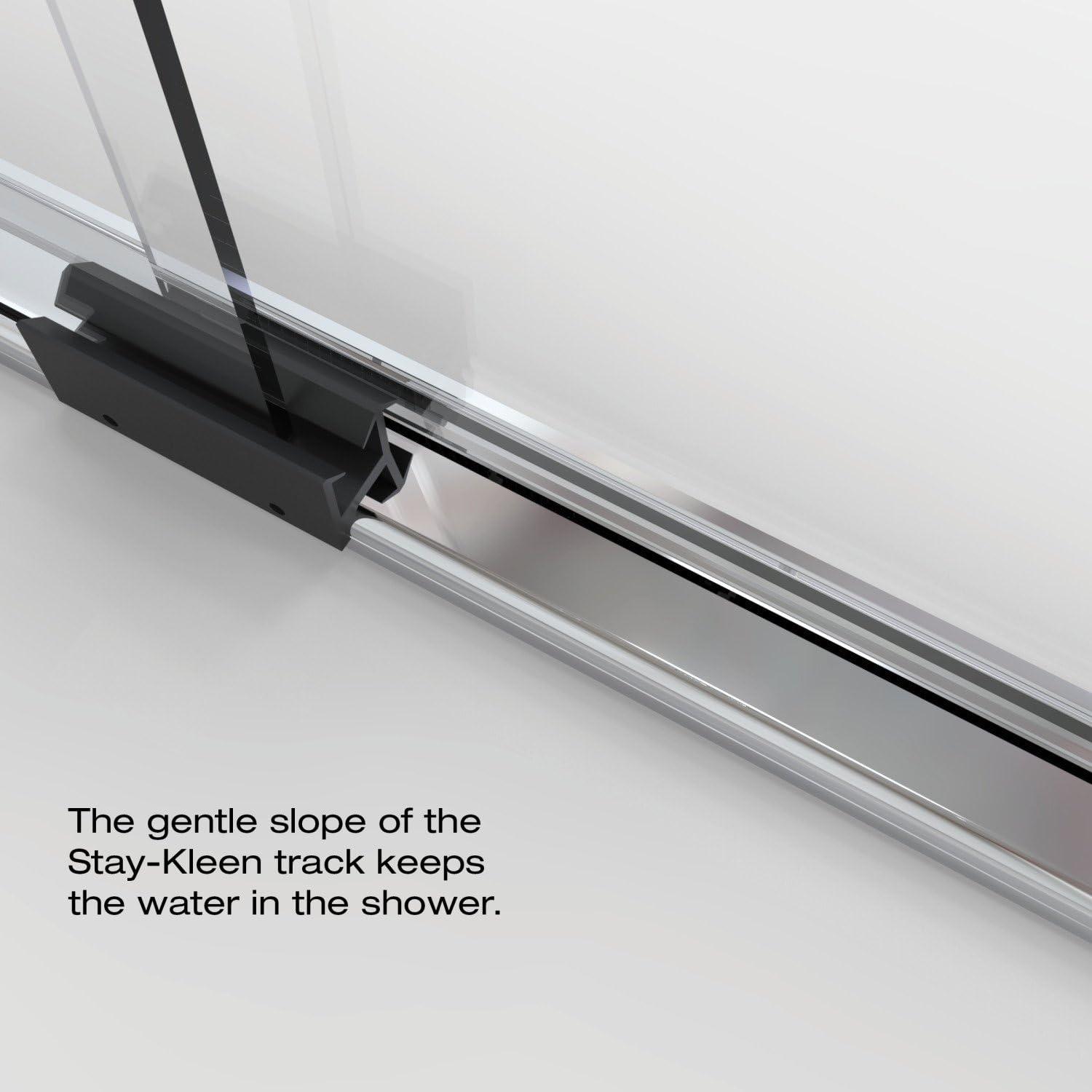 Infinity 43" W x 47'' W x 70" H Semi-Frameless Shower Door
