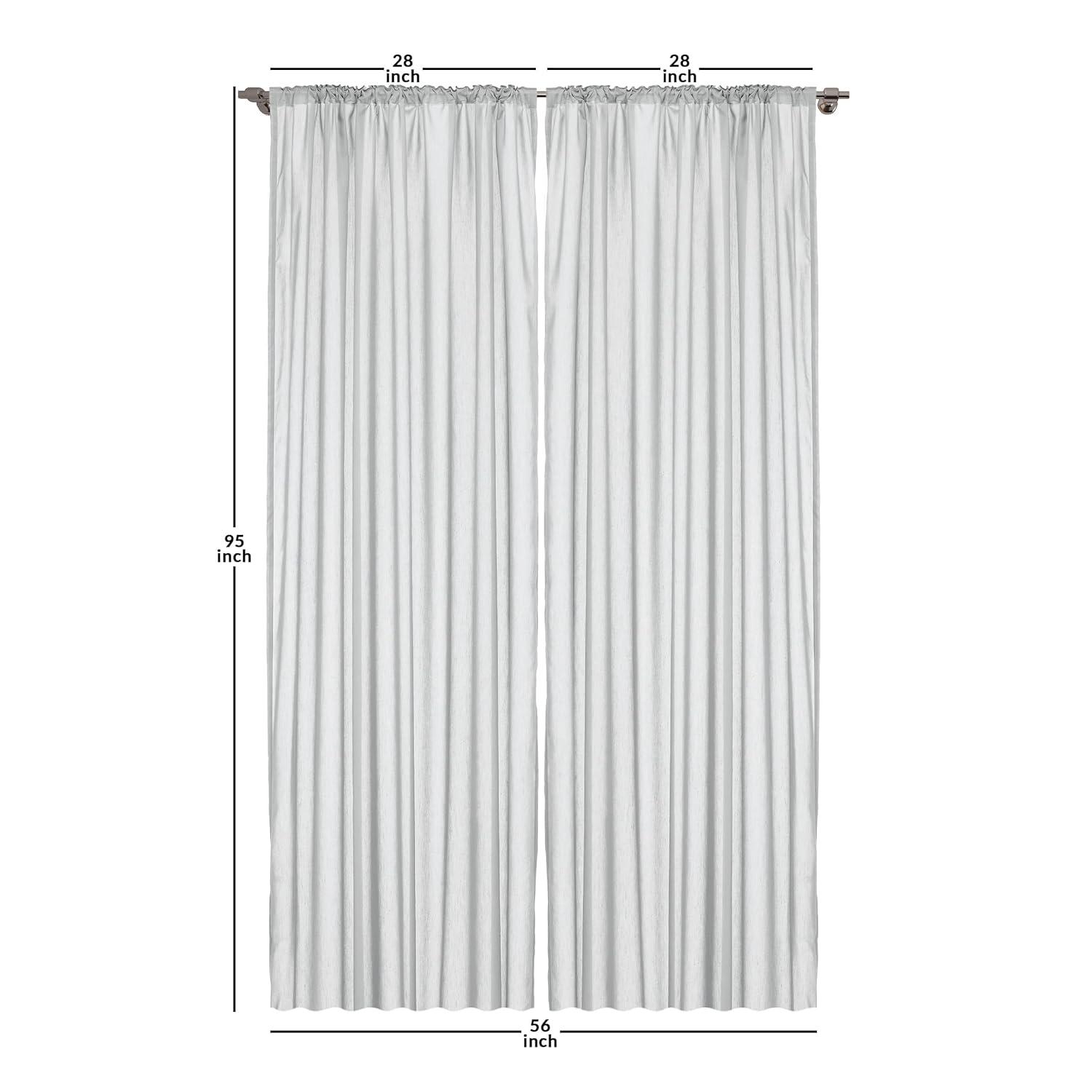 Ambesonne Rose Floral Semi-Sheer Rod Pocket Curtain Panels (Set of 2)
