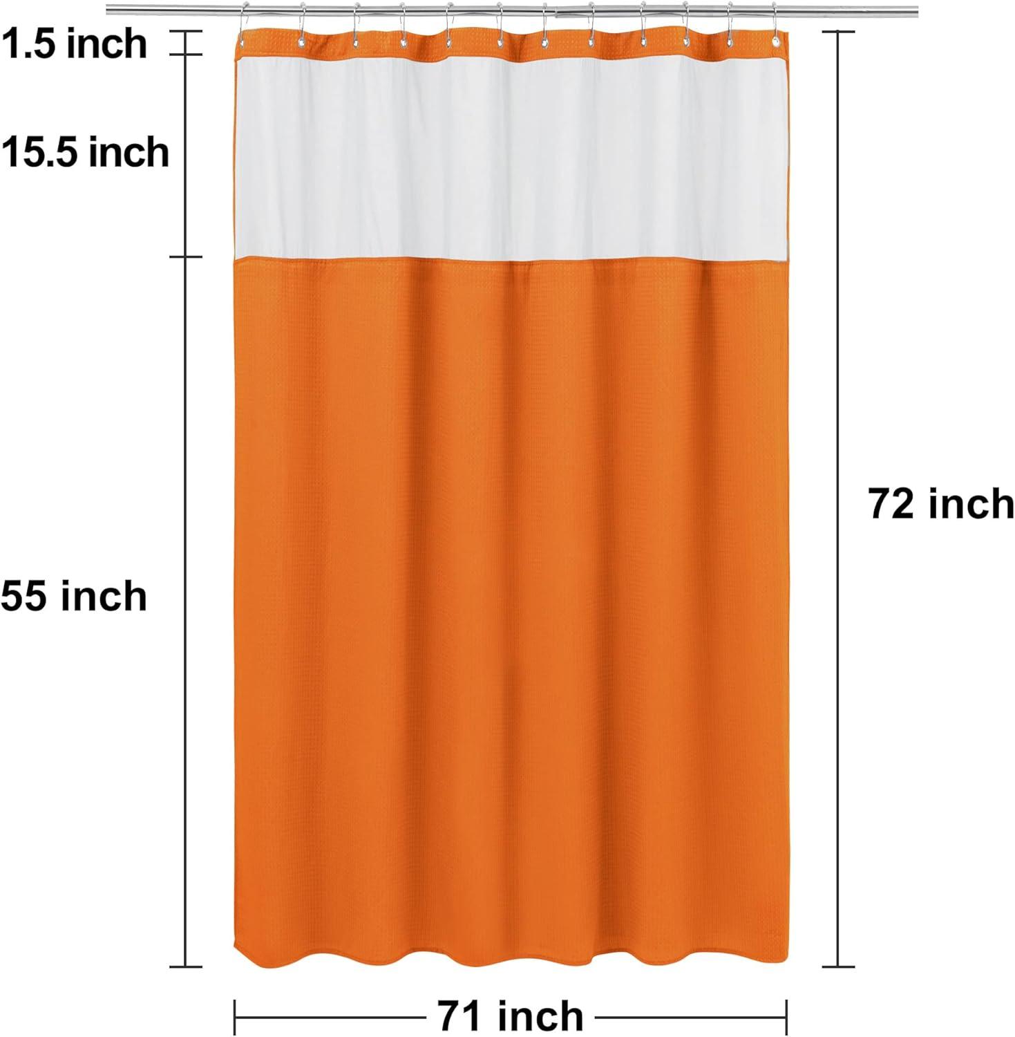 Harnage Shower Curtain with Hooks Included and with Liner Included