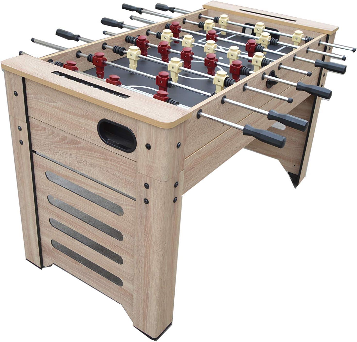 Madison 54-Inch Driftwood 6-in-1 Multi-Game Table