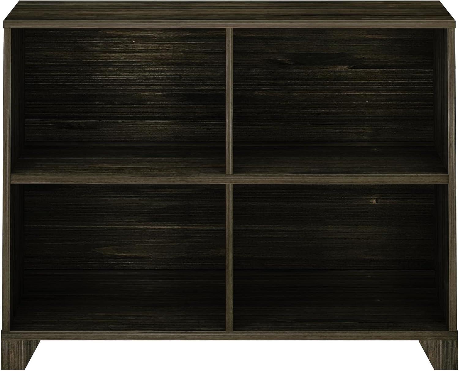 Max & Lily Bookshelf, 4 Shelves Bookcase, Solid Wood Bookshelves for Bedroom